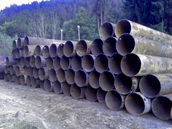 Vorbereitete Stahlrammrohre